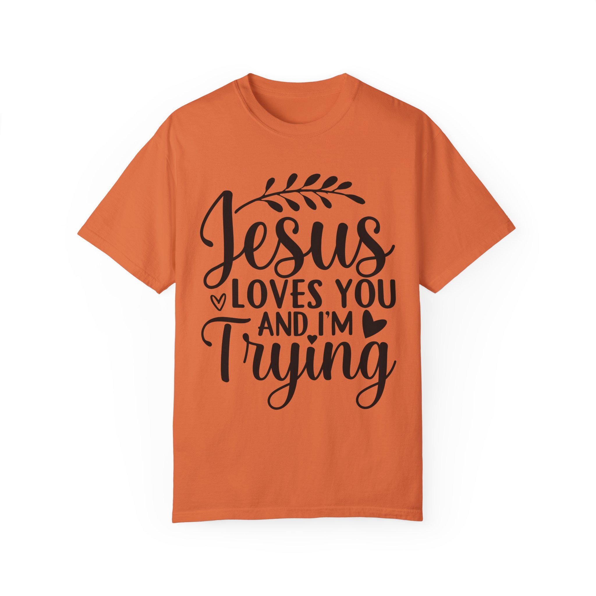 Jesus Loves You Tee, Casual Faith Shirt, Gift for Christians, Inspirational Apparel