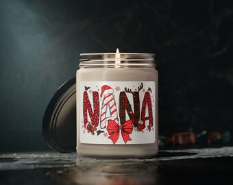 Vela navideña Nana, vela de soja con aroma a naranja y especias