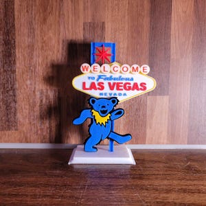 Grateful Dead Las Vegas Sign with Dancing Bear Dead and Company