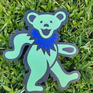 Grateful Dead Bear Light-Green Bear/Blue Bibb