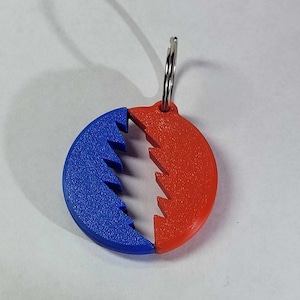 13 Point Bolt Split Keychain Grateful Dead