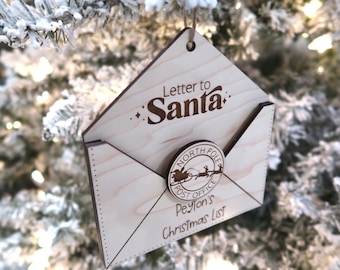 Letter to Santa Ornament | Personalized Christmas Ornament | Christmas List Ornament | Ornaments for kids | Wish List