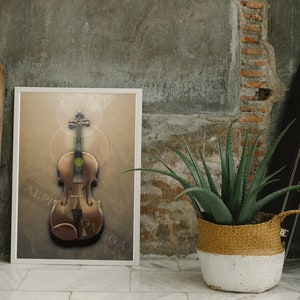 Violin, Digital Download - Digital Print, Instrument Wall art, JPG