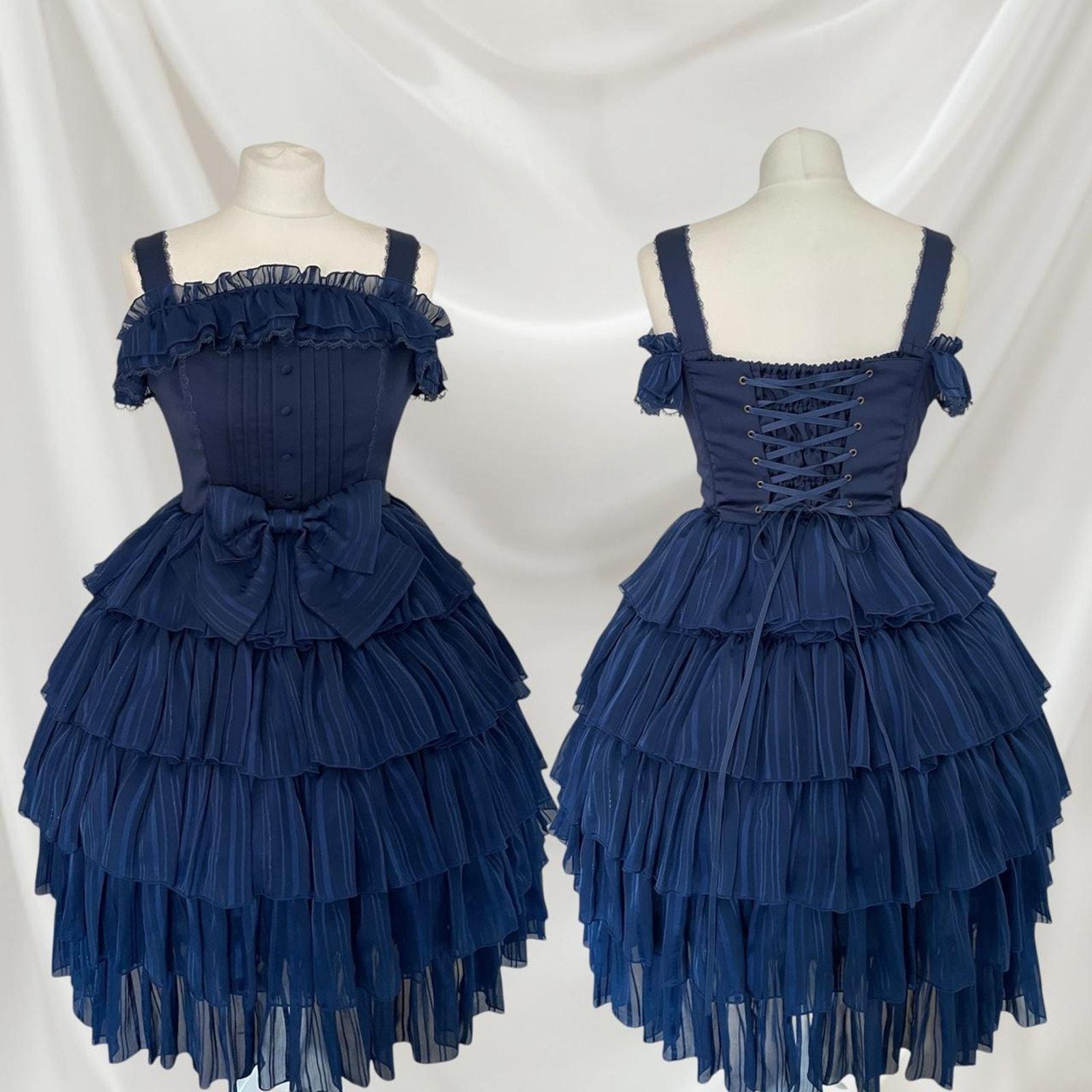 Shiny Chiffon Corset JSK by Atelier Pierrot