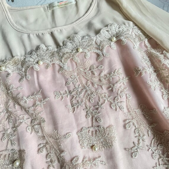 SNIDEL Embroidered Chiffon Dress Soft Pink & Ivory Romantic Style - Etsy SNIDEL Embroidered Chiffon Dress Soft Pink & Ivory Romantic Style - Etsy