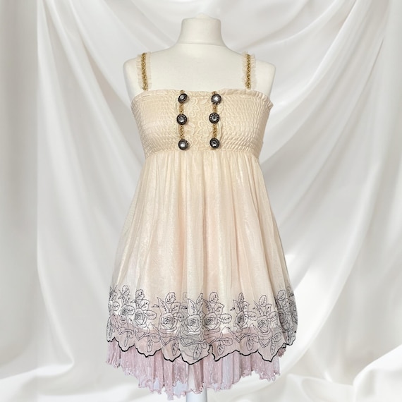 Japanese Brand Axes Femme Lace-trimmed Embellished Camisole Top - Etsy