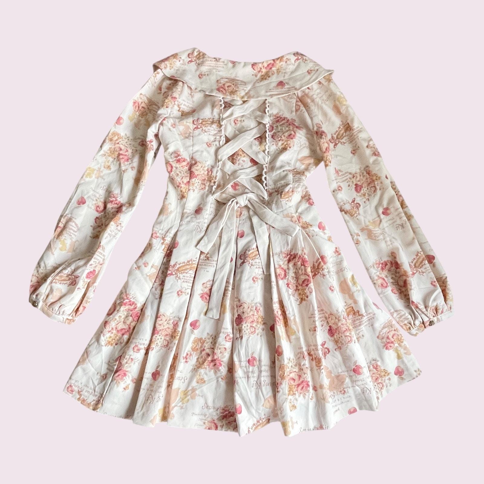 Liz Lisa Floral Long Sleeve Dress – Classic Himekaji Style - Etsy
