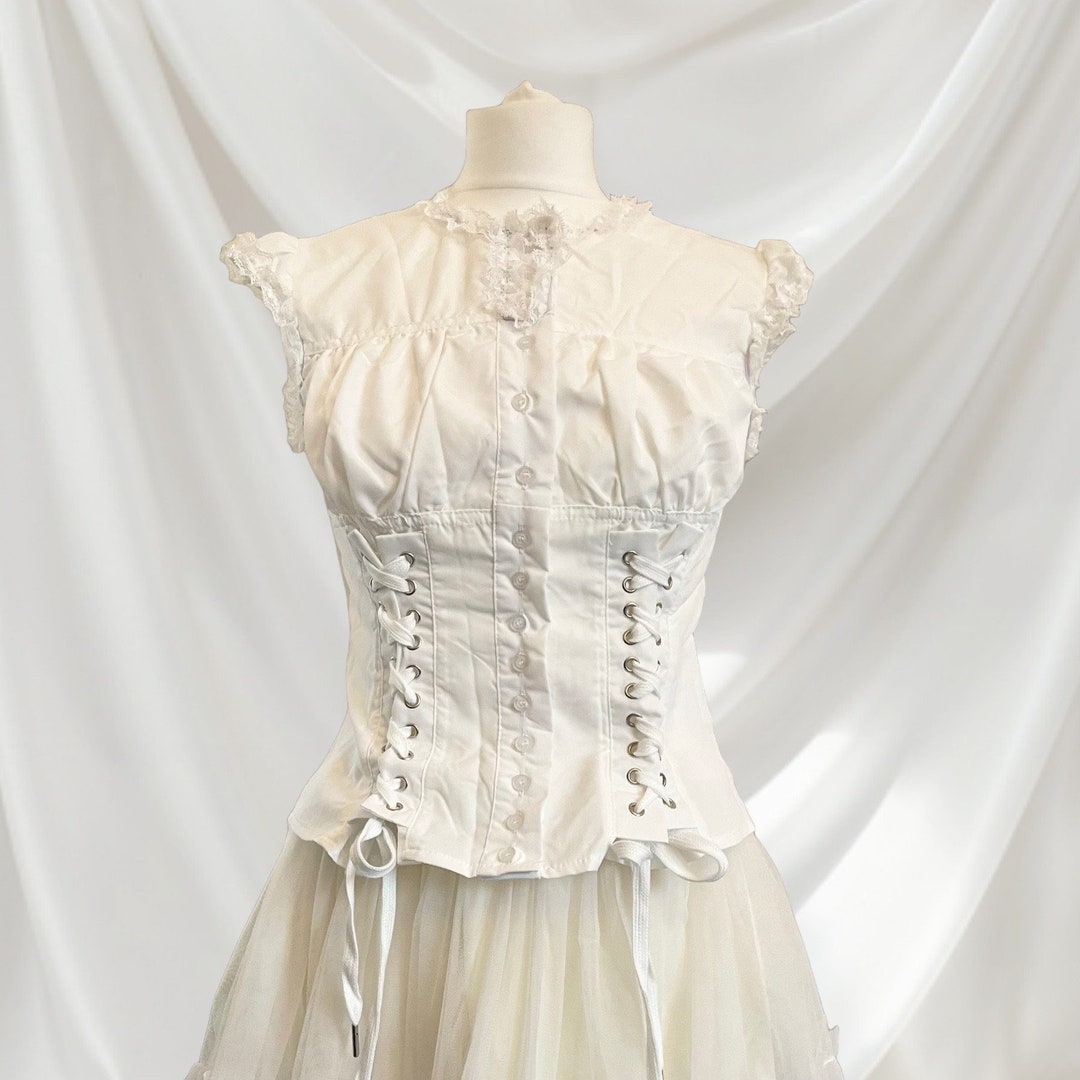 French Retro Lace Hollow Lace Stitching Casual Top