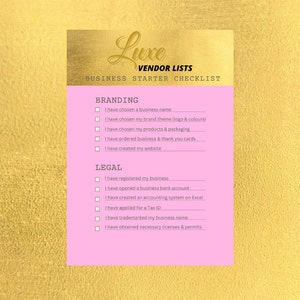 Lista de verificación de Business Starter