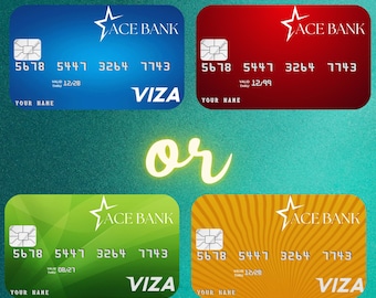 Real Personalized Prop Play Novelty Credit Bank Card