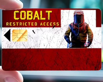 CUSTOM RUST key card Cobalt with Real chip and magnetic strip