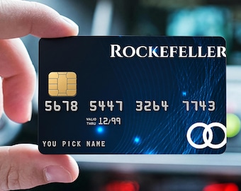 Personalized Prop Play Bank Cards