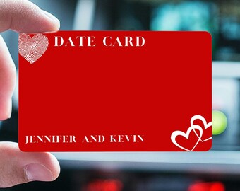 Custom Couple Date Card Card