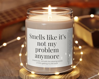 Funny Retirement Gift, Retirement Candle for Him, Retirement Gift for Coworker, Smells Like it's Not My Problem Anymore Retirement Gift Idea