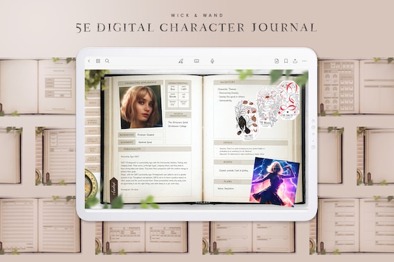 Digital Character Book / Goodnotes DnD Character Book / D&D Journal / For Goodnotes or Notability