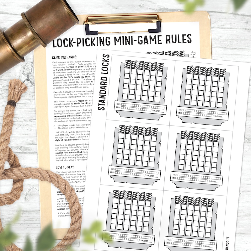 Picking Lock Set - Etsy