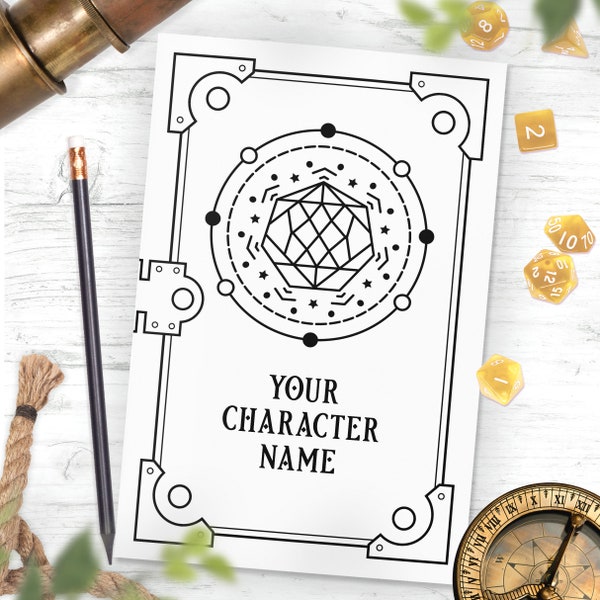 Printable Character Book / Dungeons and Dragons / D&D Notebook / DnD Journal