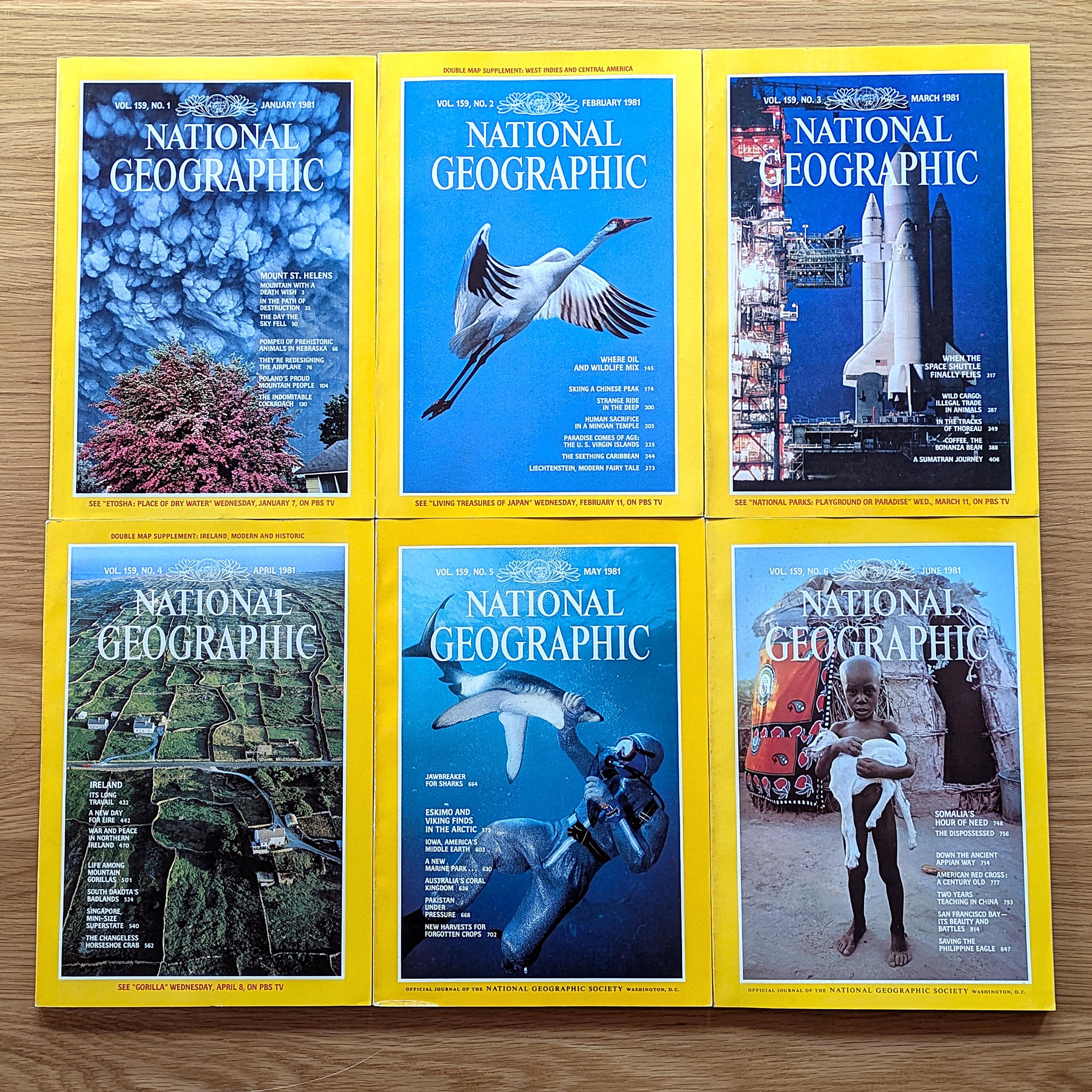 1981 National Geographic Complete Set – Vintage Leather Bound