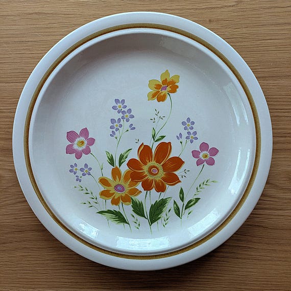 Vintage Mikasa Stonecraft Nita Spring Floral 12