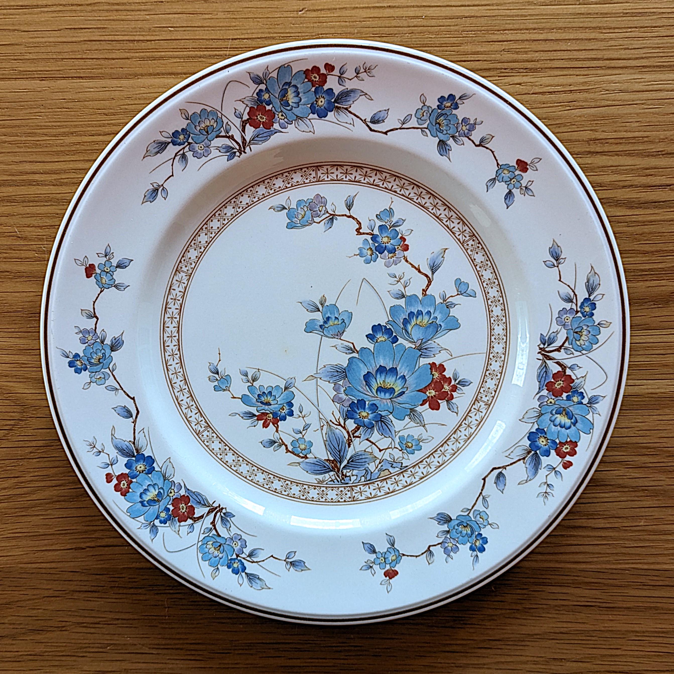 Vintage Noritake Bleufleur Dinnerware - Plates & Bowls - Versatone