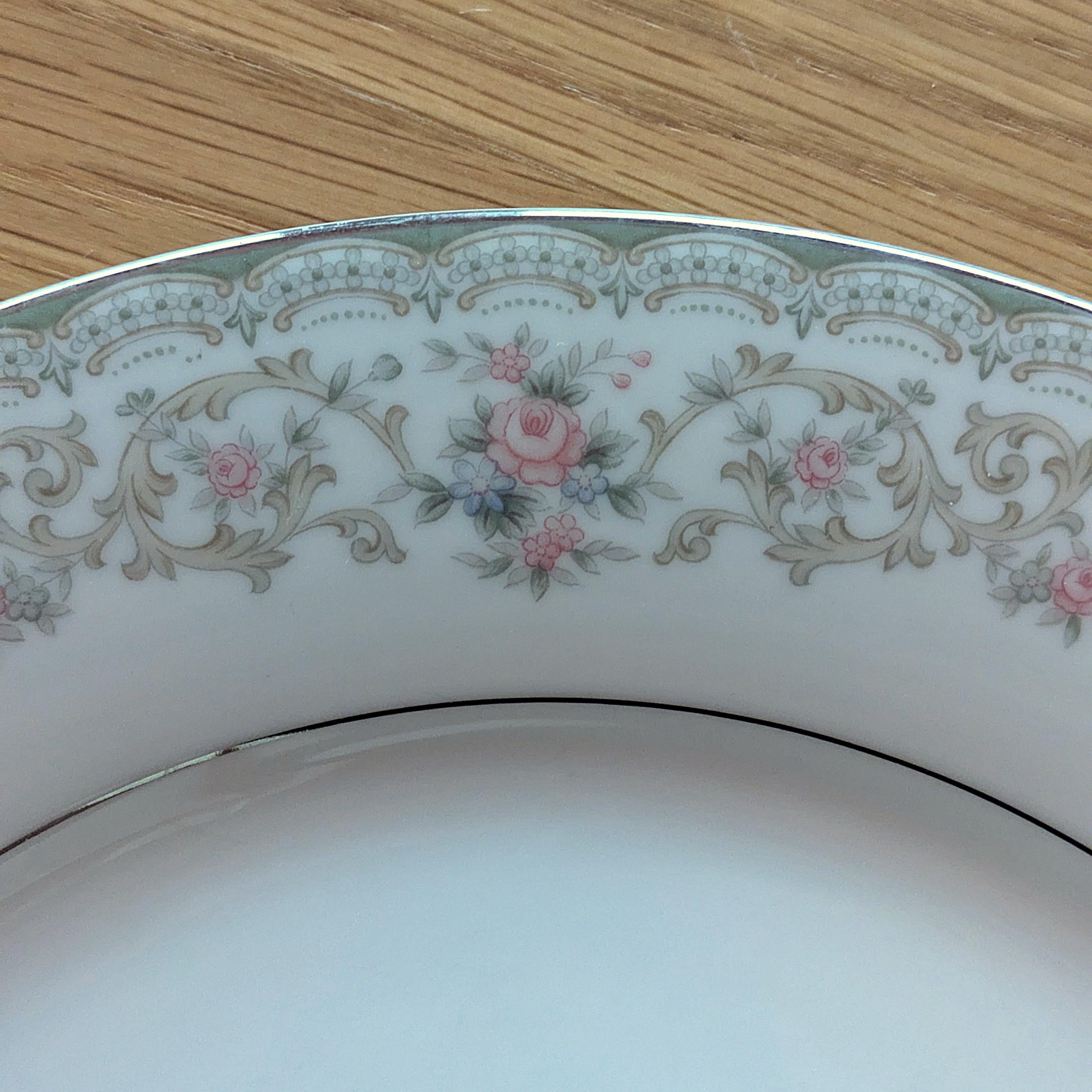 Noritake Edgewood 5807 Porcelain Dinnerware – Pink Blue Flowers