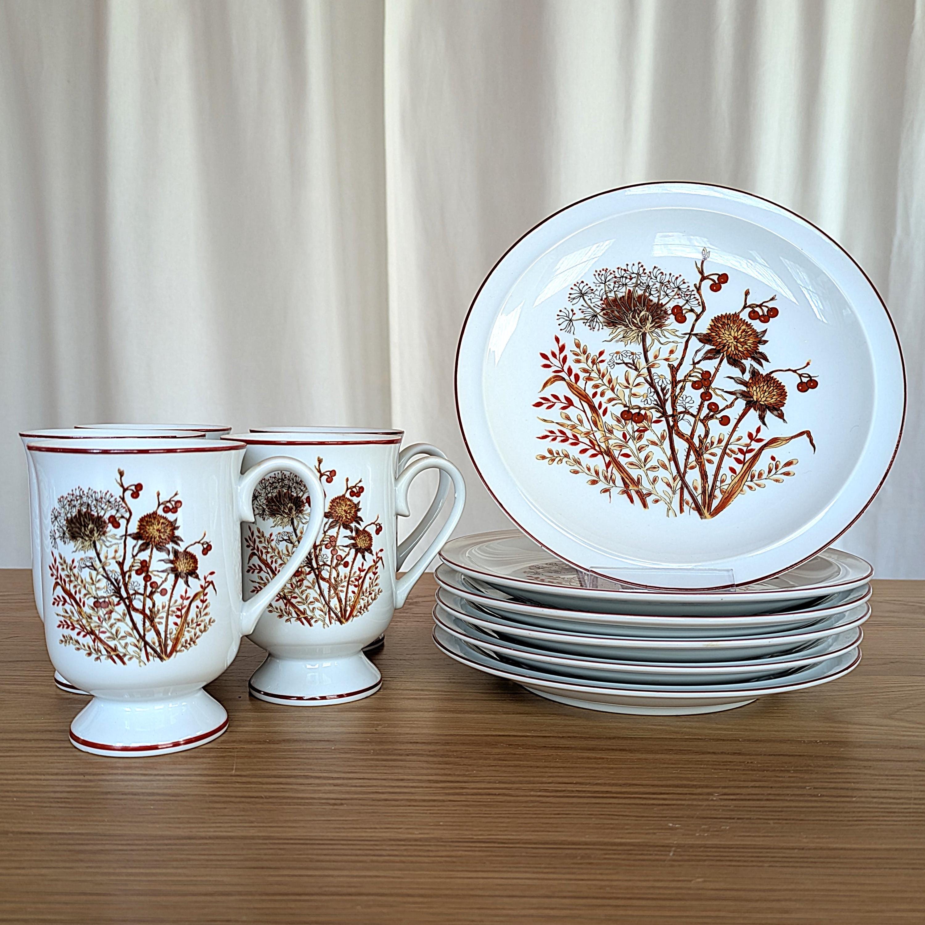 Bord Tellus blauwe bloem 18 cm - Tellus - Borden - Antieke voorwerpen - Online shop