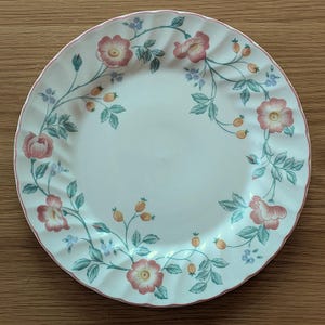 Churchill Briar Rose 10&quot; Dinner Plates, Vintage English Floral China, Staffordshire, Discontinued, Choose Quantity, Gift-Ready