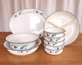 Set of French Saint Amand Lou Basquez Tableware - Vintage French