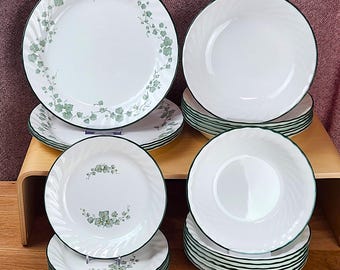 Vintage Corelle Callaway Ivy middagsskålar, sallad, soppa, flingor, pasta, välj set