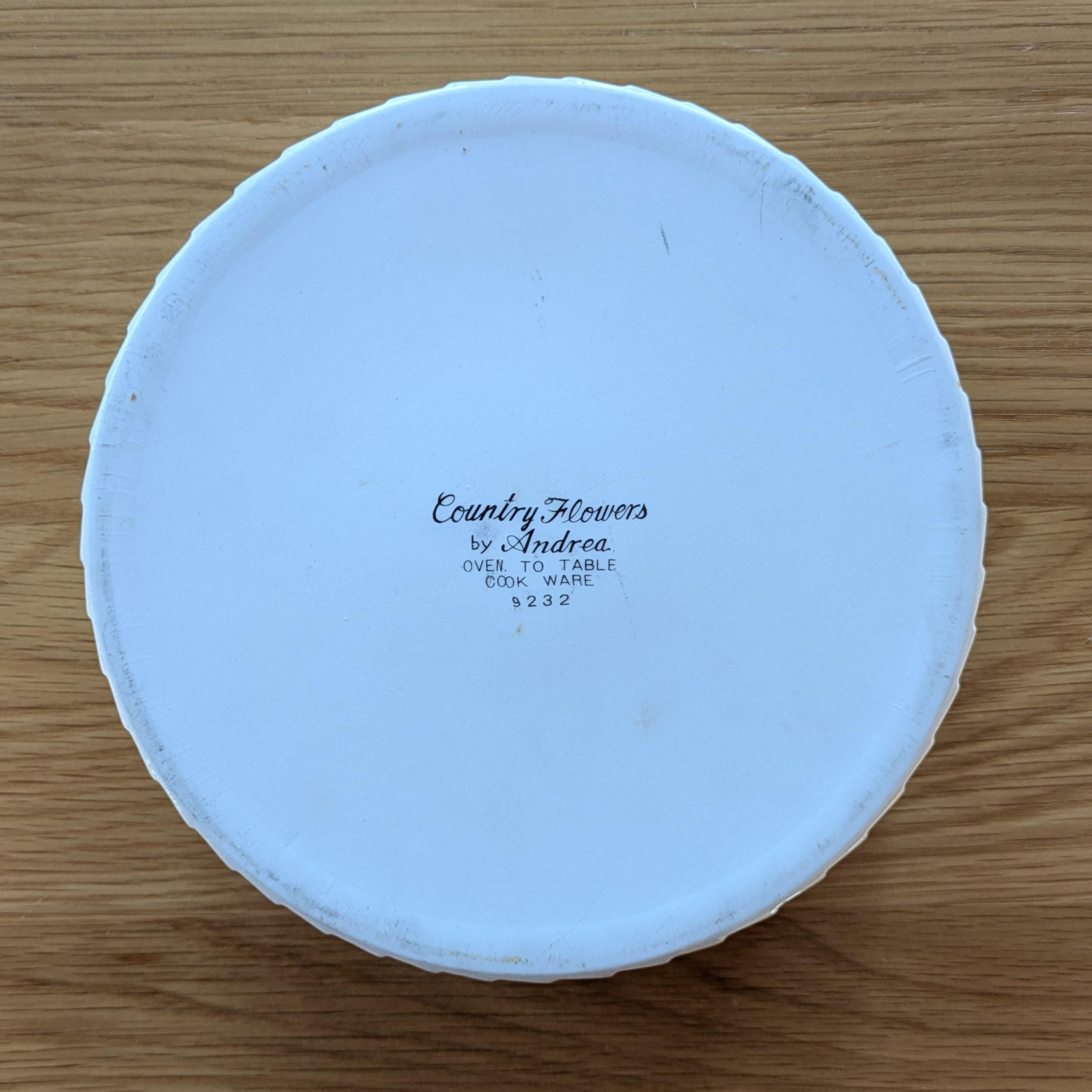 ヴィンテージ Andrea by Sadek スフレ皿 | Country Flowers Bakeware