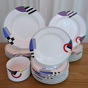 Vintage Mikasa Maxima High Spirits 1990s Dinnerware – Soup Bowls, Salad Plates, Bread Plates, Ramekins – Choose Pieces
