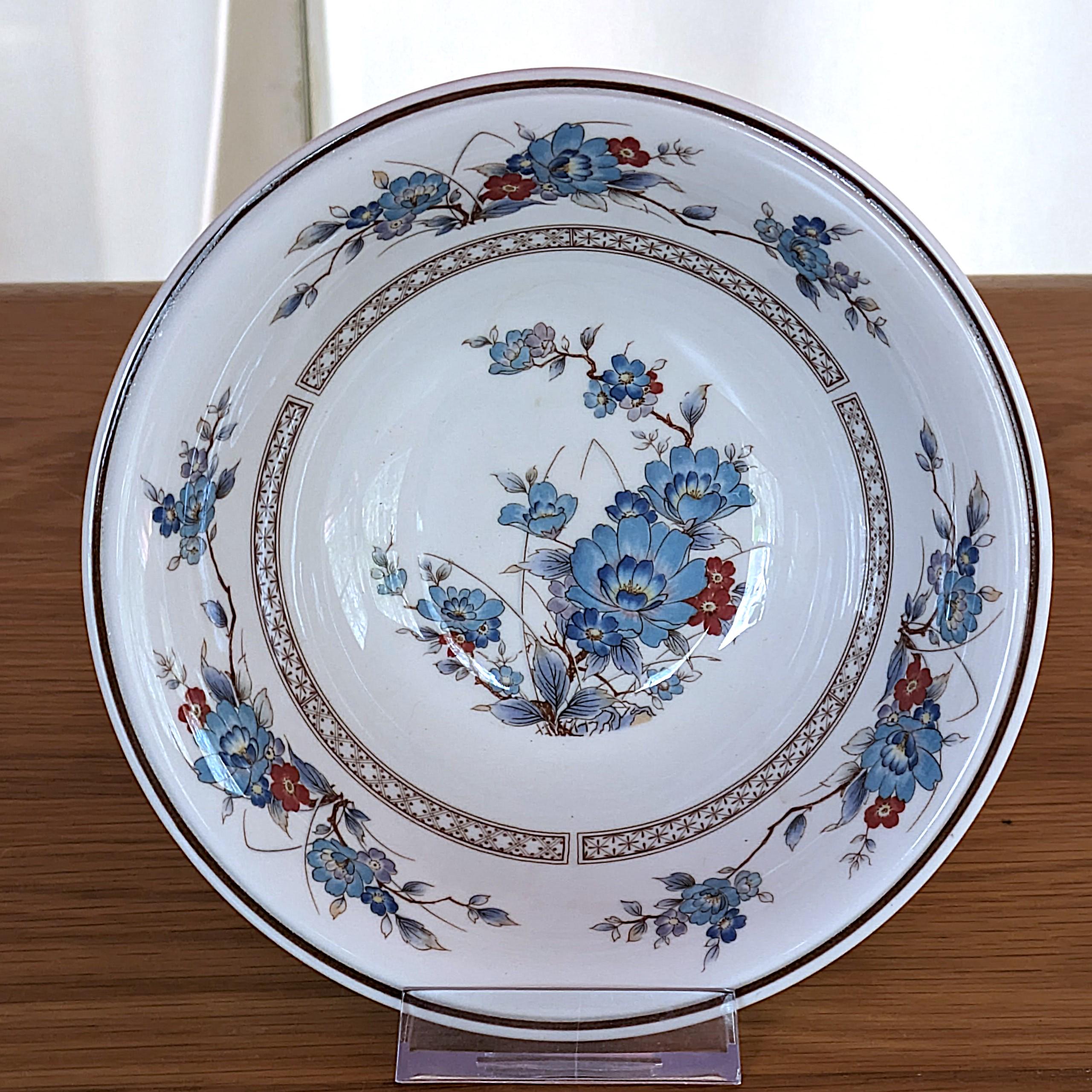 Vintage Noritake Bleufleur Dinnerware - Plates & Bowls - Versatone