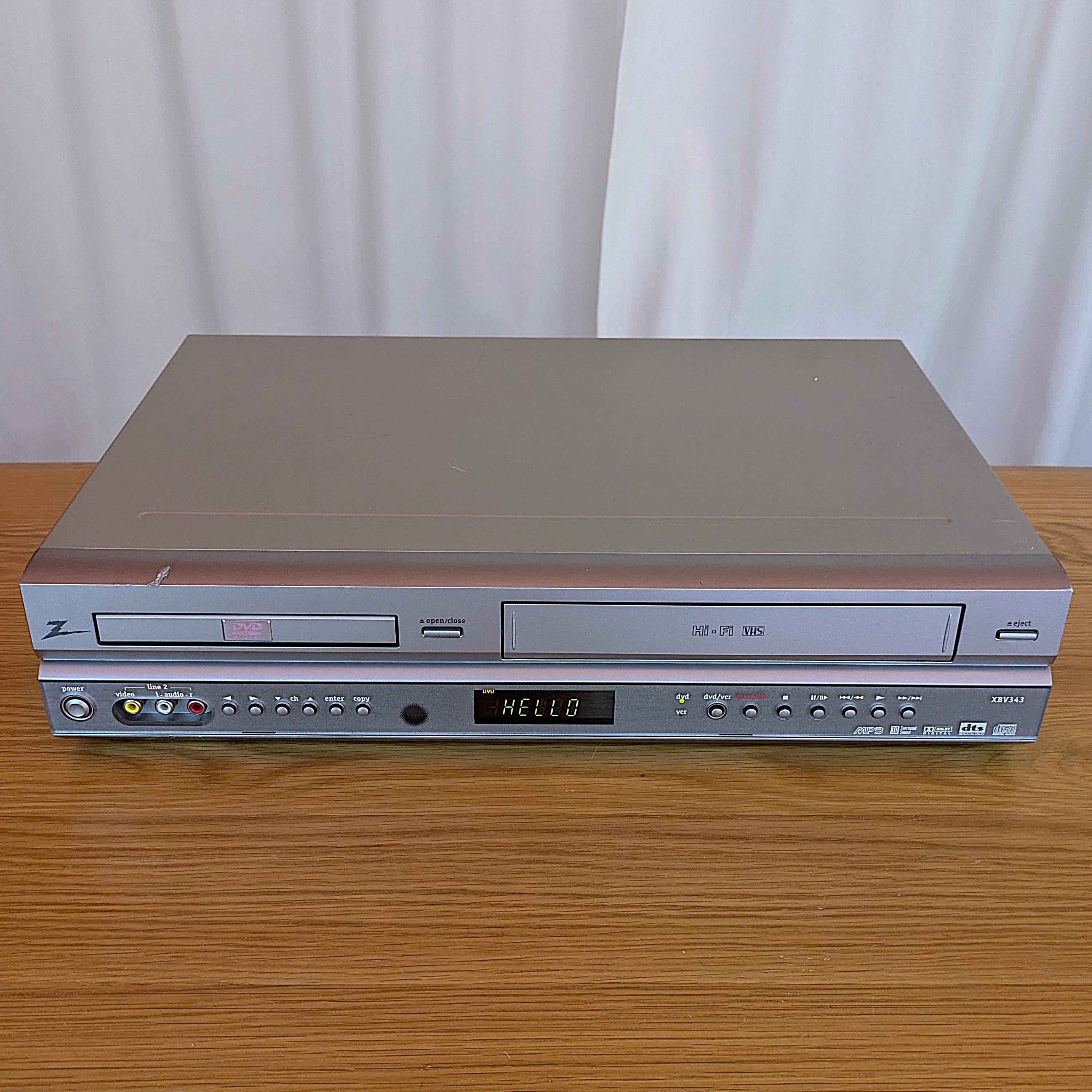 Zenith XBV343 DVD VCR Combo Player – 4-head Hi-fi Vhs Recorder