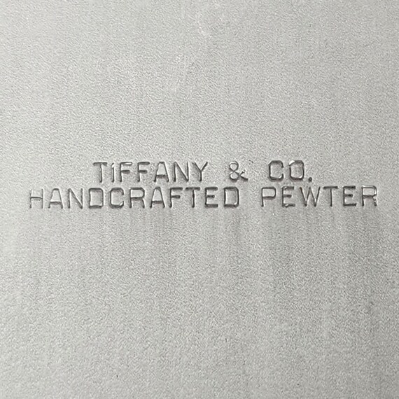 Tiffany & Co Handcrafted Pewter Platter 13