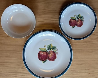 Vintage China Pearl Casuals Apple Dinnerware - Choose Your Piece - Plates, Bowls, Discontinued 1998-2006