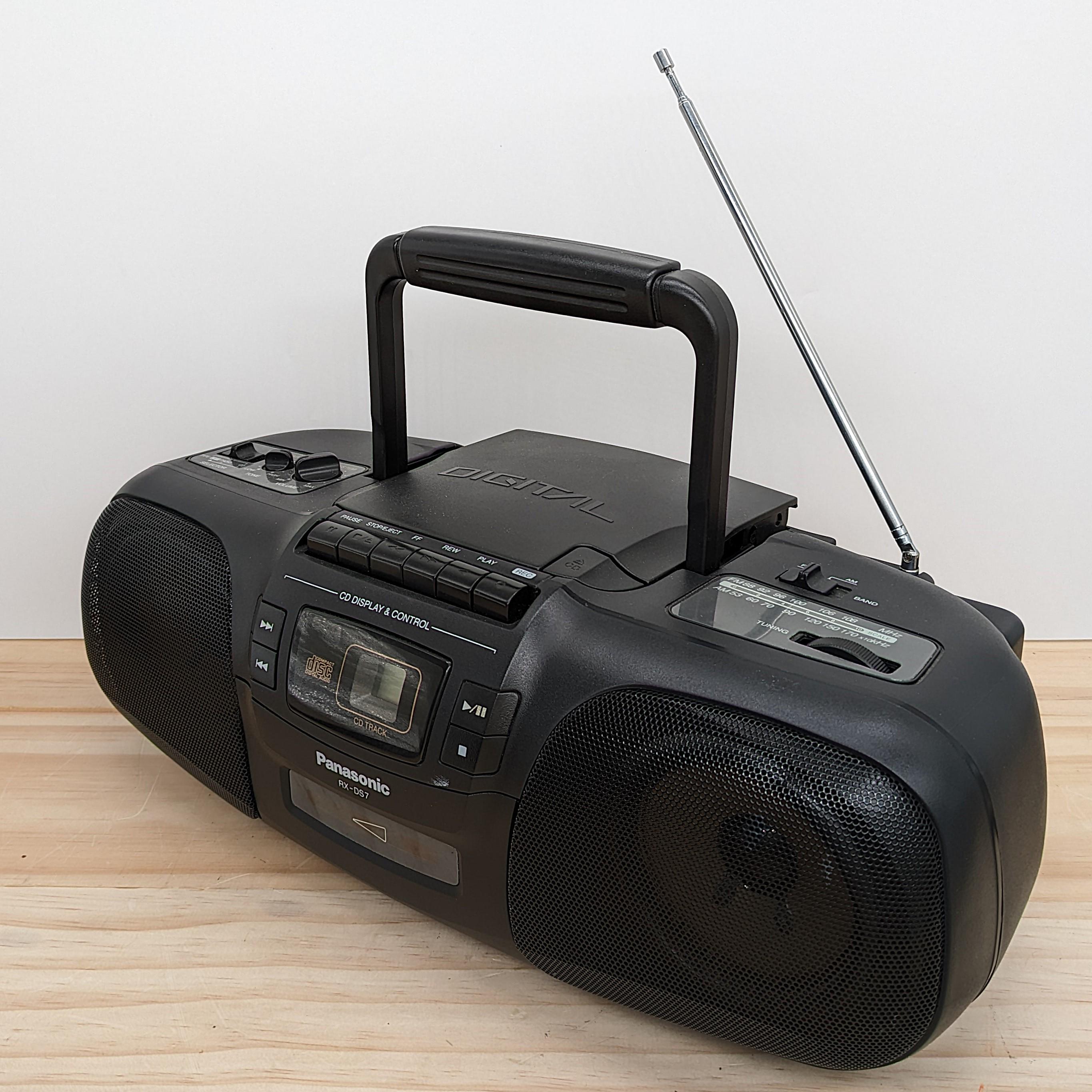 Panasonic RX-DS7 Vintage Boombox CD Cassette Radio Stereo 1996