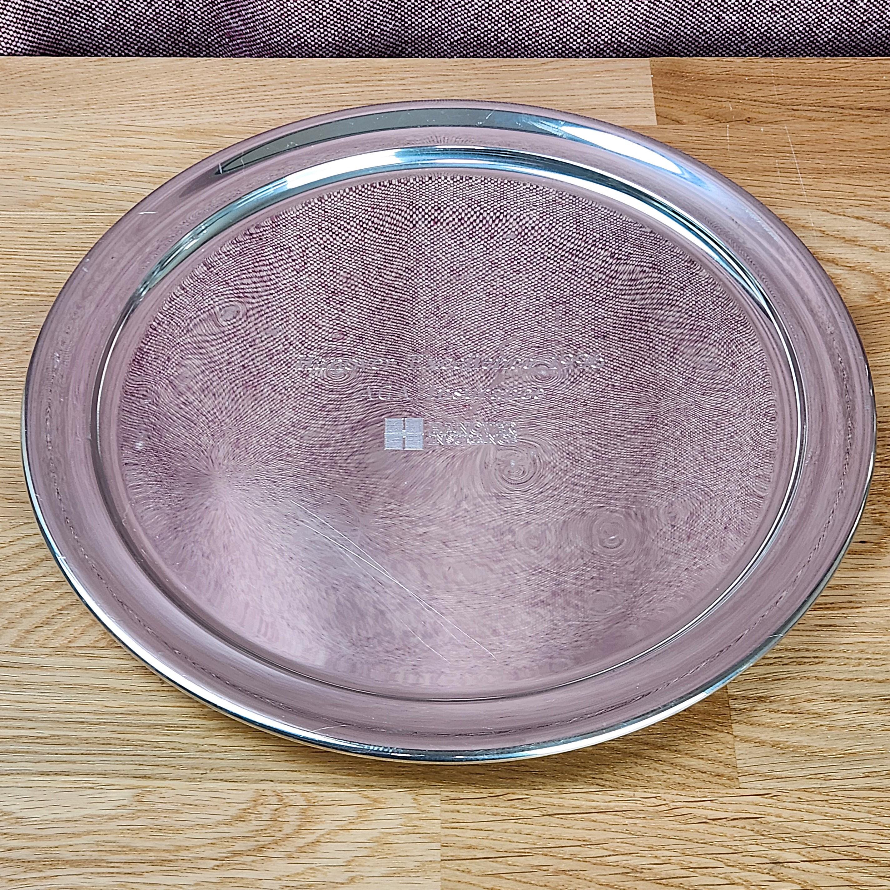 TIFFANY&Co. ティファニー ピュータートレイ シルバー ラウンドトレー Tiffanys and Co Pewter - Etsy