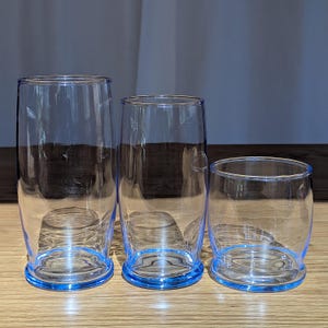 Libbey ミスティブルーグラス - ハイボール＆タンブラー - カクテル、普段使い、ギフトに最適なヴィンテージドリンクウェア - サイズと数量をお選びください