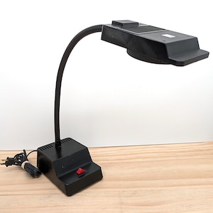 Vintage Electrix 7410 All-Metal Halogen Desk Lamp – 1980s MCM Gooseneck, Geometric Industrial Design, Postmodern Task Light, Made in USA