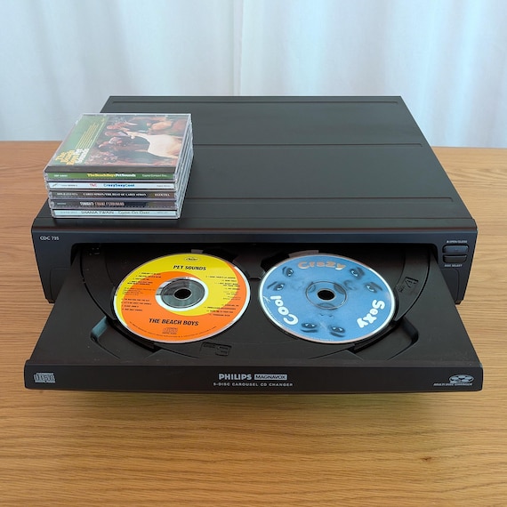 Vintage 1990s Philips Magnavox CDC735 5 Disc CD Changer Carousel