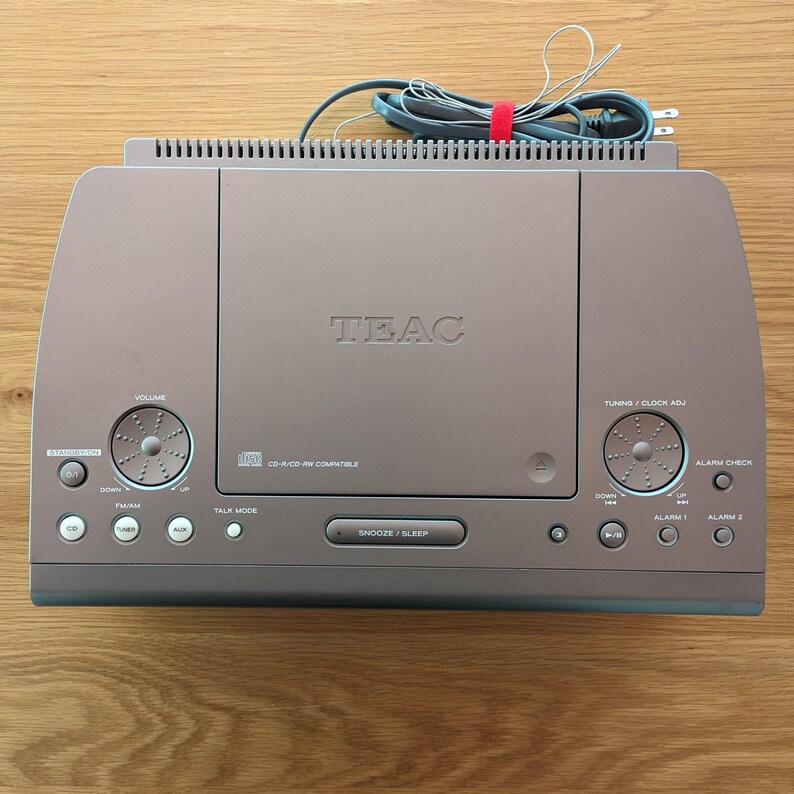 Vintage 2005 TEAC CD Music System Am/fm Clock Radio Dual Alarm - Etsy