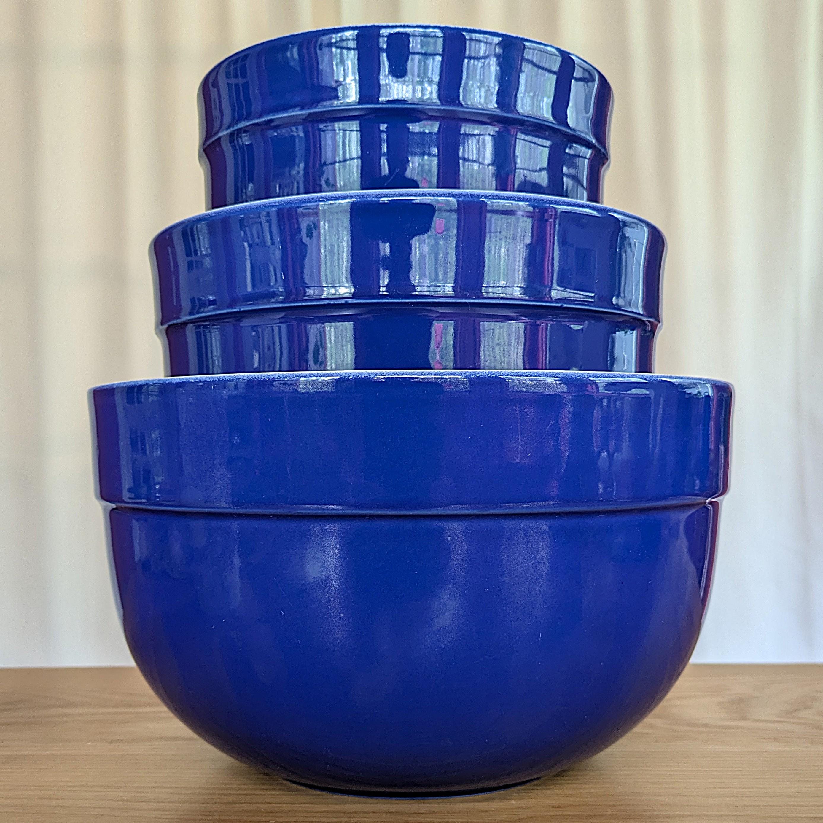 Emile Henry Azur Blue Nesting Mixing Bowls Set of 3 | French
