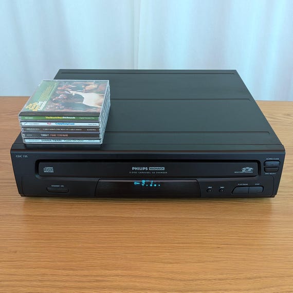 Vintage 1990s Philips Magnavox CDC735 5 Disc CD Changer Carousel