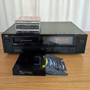 Rare! Vintage JVC XL-M301BK 6-Disc Cartridge CD Changer, Made in Japan, 1989, Magazine Style, Tested, Retro Audio, Hi-Fi Player, Home Stereo