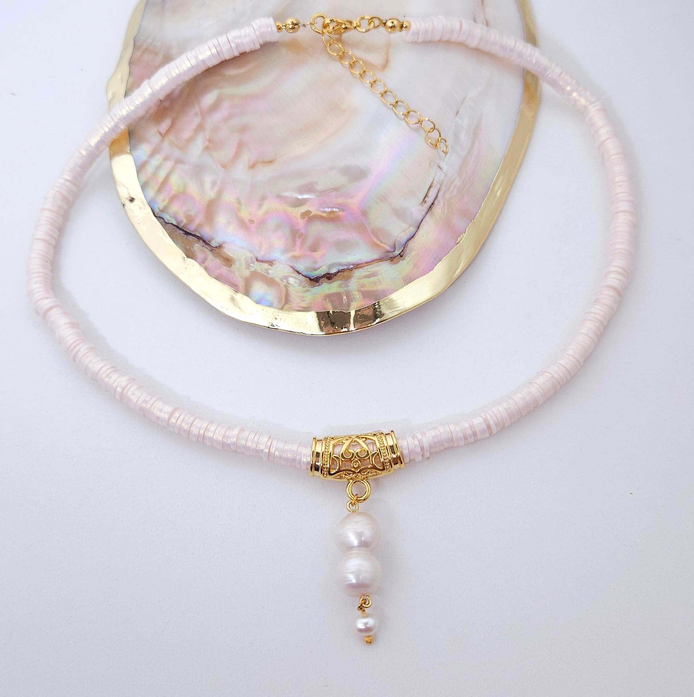 Collana Da Sposa Vintage In Avorio E Perle, Girocollo Da - Foto 5