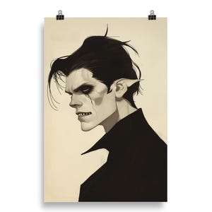 Kunstdruck - Der blasse Vampir