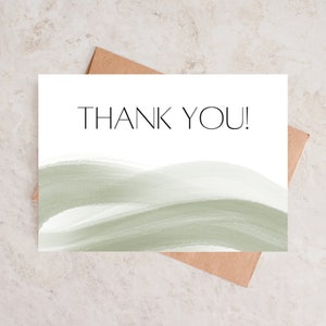 Thank You Card, Printable, Instant Download, 4x6 and 5x7, PDF and JPG