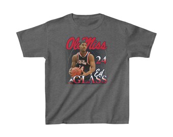 Ed Glass Vintage Ole Miss basketball shirt - Youth