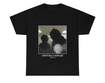 Crystal Castles Fleece Demotivational Edgy Emo Y2K Tee Punk 