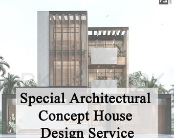 Special Architectural Design Service | Custom House Concept Design Service | Digital Files |  CAD-PDF File (Metric&Imperial Units)